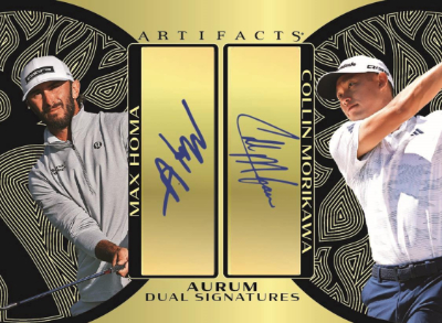 2026 Upper Deck Artifacts Golf Aurum Dual Signatures Max Homa, Collin Morikawa MOCK UP 2026 Upper Deck Artifacts Golf Aurum Dual Signatures Max Homa, Collin Morikawa MOCK UP