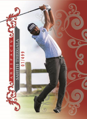 2026 Upper Deck Artifacts Golf Base Red Sahith Theegala MOCK UP 2026 Upper Deck Artifacts Golf Base Red Sahith Theegala MOCK UP