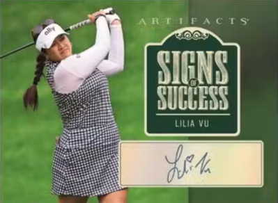 2026 Upper Deck Artifacts Golf Signs of Success Lilia Vu MOCK UP 2026 Upper Deck Artifacts Golf Signs of Success Lilia Vu MOCK UP