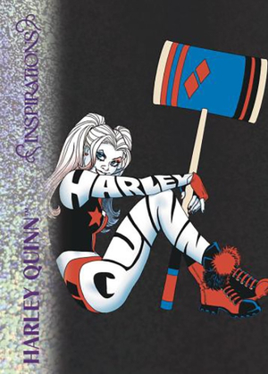 2026 Upper Deck Inspirations The World of DC Base Purple Foil Harley Quinn MOCK UP