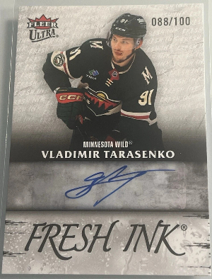 2026 Upper Deck NSCC Promo Fleer Fresh Ink Auto NHL Vladimir Tarasenko 2026 Upper Deck NSCC Promo Fleer Fresh Ink Auto NHL Vladimir Tarasenko
