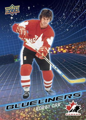 2026 Upper Deck Team Canada Hockey Blueliners Speckle Bobby Orr MOCK UP