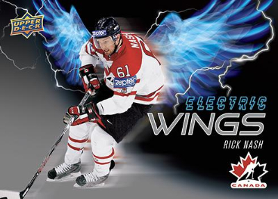 2026 Upper Deck Team Canada Hockey Electric Wings Rick Nash MOCK UP
