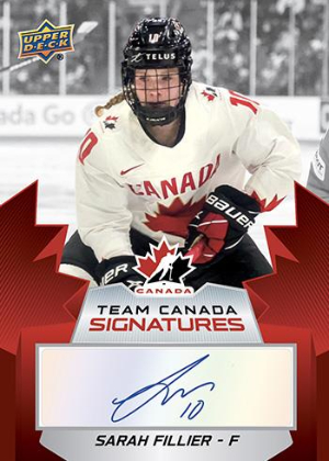 2026 Upper Deck Team Canada Hockey Team Canada Signatures Sarah Fillier MOCK UP