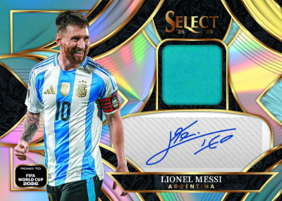 2025-26 Panini Select Road to FIFA World Cup 2026 Auto Memorabilia Lionel Messi MOCK UP 2025-26 Panini Select Road to FIFA World Cup 2026 Auto Memorabilia Lionel Messi MOCK UP
