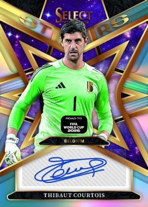 2025-26 Panini Select Road to FIFA World Cup 2026 Select Stars Signatures Thibaut Courtois MOCK UP 2025-26 Panini Select Road to FIFA World Cup 2026 Select Stars Signatures Thibaut Courtois MOCK UP