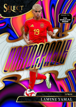 2025-26 Panini Select Road to FIFA World Cup 2026 Unstoppable Lamine Yamal MOCK UP 2025-26 Panini Select Road to FIFA World Cup 2026 Unstoppable Lamine Yamal MOCK UP