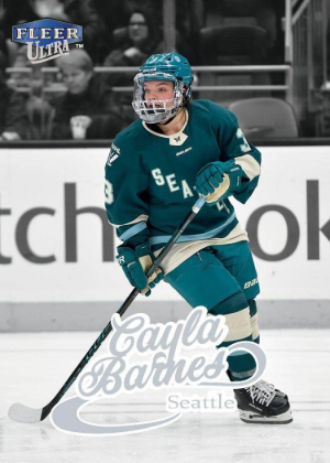 2025-26 Fleer Ultra PWHL Base 1999 Variation Cayla Barnes MOCK UP