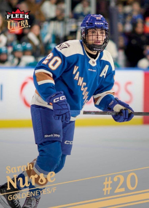 2025-26 Fleer Ultra PWHL Base Platinum Sarah Nurse MOCK UP