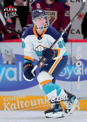 2025-26 Fleer Ultra PWHL Base Rookie Kristyna Kaltounkova MOCK UP