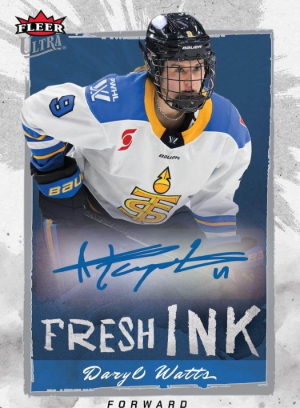 2025-26 Fleer Ultra PWHL Fresh Ink Auto Daryl Watts MOCK UP