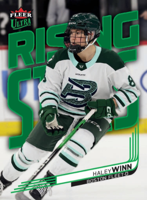 2025-26 Fleer Ultra PWHL Rising Stars Green Haley Winn MOCK UP