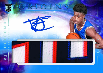 2025-26 Panini Origins Basketball Rookie Jersey Auto VJ Edgecombe MOCK UP 2025-26 Panini Origins Basketball Rookie Jersey Auto VJ Edgecombe MOCK UP