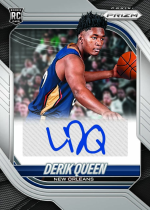 2025-26 Panini Prizm Basketball Base Prizm Auto Derik Queen MOCK UP