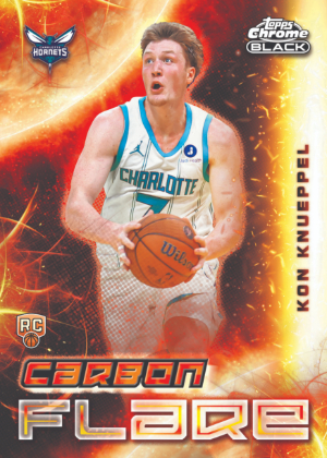 2025-26 Topps Chrome Black Basketball Carbon Flare Kon Knueppel MOCK UP