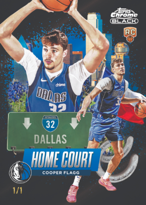 2025-26 Topps Chrome Black Basketball Home Court Cooper Flagg MOCK UP