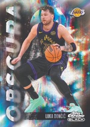 2025-26 Topps Chrome Black Basketball Obscura Luka Doncic MOCK UP