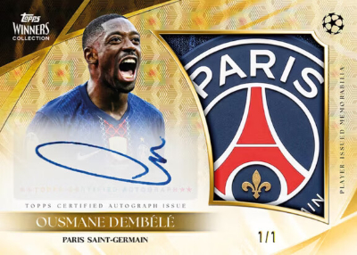 2025-26 Topps Winners Collection Paris Saint Germain Soccer Auto Relics FoilFractor Ousmane Dembele MOCK UP 2025-26 Topps Winners Collection Paris Saint Germain Soccer Auto Relics FoilFractor Ousmane Dembele MOCK UP
