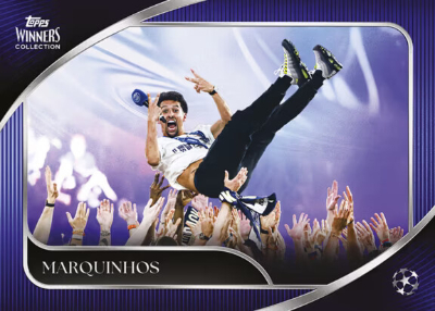 2025-26 Topps Winners Collection Paris Saint Germain Soccer Celebration Marquinhos MOCK UP 2025-26 Topps Winners Collection Paris Saint Germain Soccer Celebration Marquinhos MOCK UP