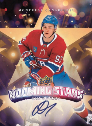 2025-26 Upper Deck Clear Cut Hockey Booming Stars Autos Ivan Demidov MOCK UP
