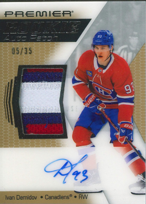 2025-26 Upper Deck Premier Hockey Acetate Rookie Patch Auto Ivan Demidov