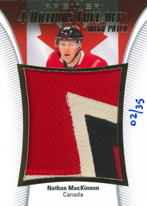 2025-26 Upper Deck Premier Hockey Four Nations Face-Off Mega Patch Nathan MacKinnon