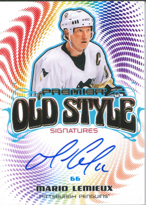 2025-26 Upper Deck Premier Hockey Old Style Sigs Mario Lemieux