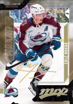 2026-27 Upper Deck MVP Base Super Script Cale Makar MOCK UP