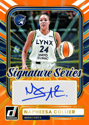 2026 Donruss WNBA Basketball Signature Series Orange Napheesa Collier MOCK UP