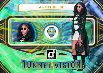 2026 Donruss WNBA Basketball Tunnel Vision Holo Black Laser Angel Reese MOCK UP