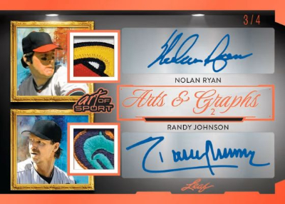 2026 Leaf Art of Sport Arts and Graphs 2 Auto Nolan Ryan, Randy Johnson MOCK UP 2026 Leaf Art of Sport Arts and Graphs 2 Auto Nolan Ryan, Randy Johnson MOCK UP