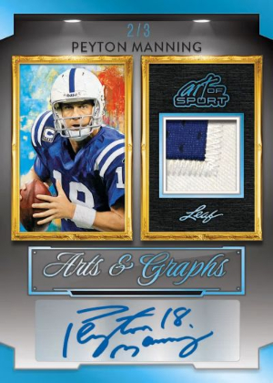 2026 Leaf Art of Sport Arts and Graphs Auto Peyton Manning MOCK UP 2026 Leaf Art of Sport Arts and Graphs Auto Peyton Manning MOCK UP