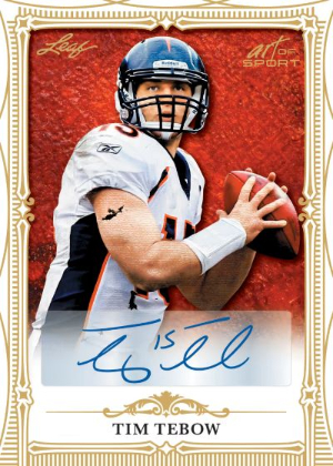 2026 Leaf Art of Sport Base Auto Tim Tebow MOCK UP 2026 Leaf Art of Sport Base Auto Tim Tebow MOCK UP