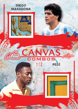 2026 Leaf Art of Sport Canvas Combos Memo Diego Maradona, Pele MOCK UP 2026 Leaf Art of Sport Canvas Combos Memo Diego Maradona, Pele MOCK UP