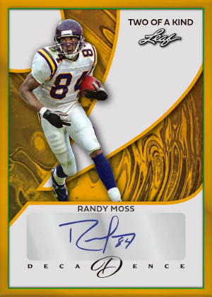 2026 Leaf Decadence MultiSport 2 of a Kind Auto Front Randy Moss MOCK UP 2026 Leaf Decadence MultiSport 2 of a Kind Auto Front Randy Moss MOCK UP