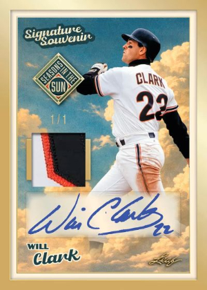 2026 Leaf Seasons in the Sun Baseball Signature Souvenir Memorabilia Will Clark MOCK UP 2026 Leaf Seasons in the Sun Baseball Signature Souvenir Memorabilia Will Clark MOCK UP