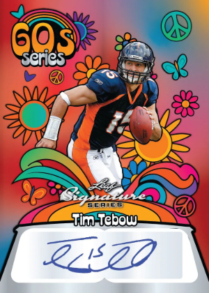 2026 Leaf Signature Series Sports 60s Series Auto TIm Tebow MOCK UP