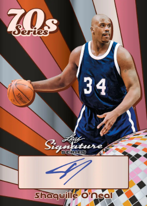 2026 Leaf Signature Series Sports 70s Series Auto Shaquille ONeal MOCK UP