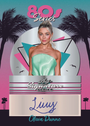 2026 Leaf Signature Series Sports 80s Series Auto Olivia Dunne MOCK UP