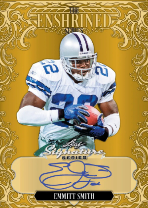 2026 Leaf Signature Series Sports The Enshrined Series Auto Emmitt Smith MOCK UP