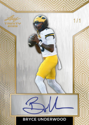 2026 Leaf Trinity Football Base Auto Bryce Underwood MOCK UP 2026 Leaf Trinity Football Base Auto Bryce Underwood MOCK UP