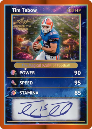 2026 Leaf Trinity Football The Magical Realm of Football Auto Tim Tebow MOCK UP 2026 Leaf Trinity Football The Magical Realm of Football Auto Tim Tebow MOCK UP