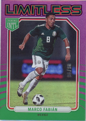 2026 Panini INTL Mexico Soccer Limitless Purple Marco Fabian 2026 Panini INTL Mexico Soccer Limitless Purple Marco Fabian