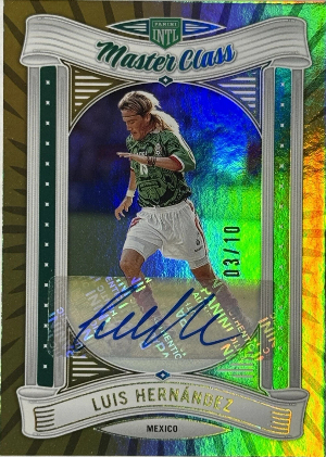 2026 Panini INTL Mexico Soccer Master Class Auto Gold Luis Hernandez 2026 Panini INTL Mexico Soccer Master Class Auto Gold Luis Hernandez