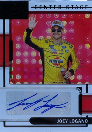 2026 Panini Turn Four NASCAR Center Stage Signatures Joey Logano