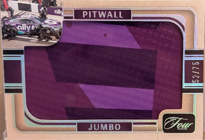2026 Panini Turn Four NASCAR Pit Wall Jumbo Swatches Alex Bowman
