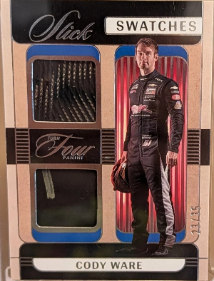 2026 Panini Turn Four NASCAR Slick Swatches Cody Ware