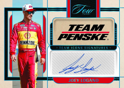 2026 Panini Turn Four NASCAR Team Icons Signatures Joey Logano MOCK UP