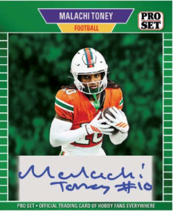 2026 Pro Set Metal Football 1989 Pro Set Mini Auto Malachi Toney MOCK UP 2026 Pro Set Metal Football 1989 Pro Set Mini Auto Malachi Toney MOCK UP