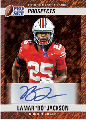 2026 Pro Set Metal Football 1990 Pro Set Auto Lamar Bo Jackson MOCK UP 2026 Pro Set Metal Football 1990 Pro Set Auto Lamar Bo Jackson MOCK UP